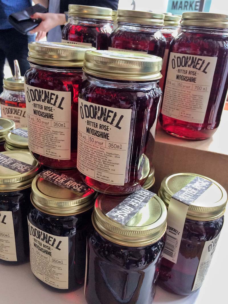 O'Donnell Moonshine beim Startup Food Market in Berlin