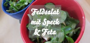 Feldsalat mit Speck und Feta