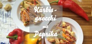 Kürbisgnocchi mit Paprika-Frischkäse-Soße