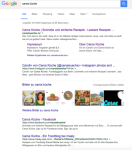 Googleergebnis Caros Küche