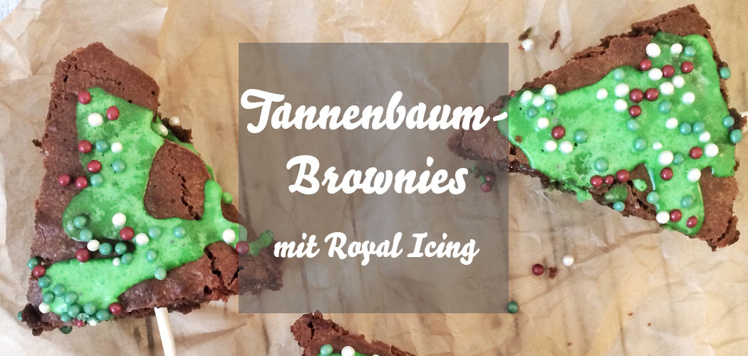 Tannenbaum-Brownies Weihnachten