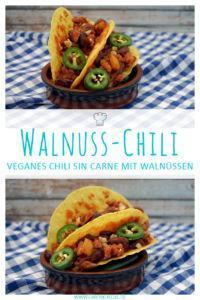 Veganes Walnusschili » Chili sin Carne mit Walnüssen Rezept