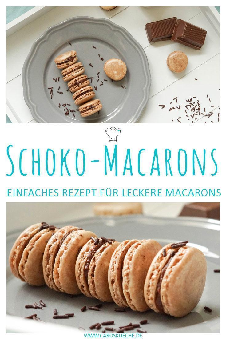 Macarons mit Schokoladenfüllung » Einfaches Rezept für Schokomacarons