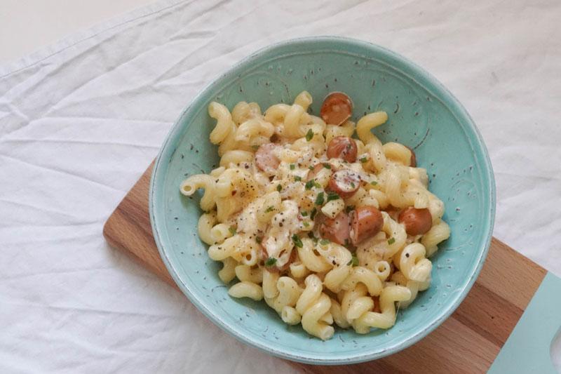 Schnelle Wurstchenpasta Caros Kuche