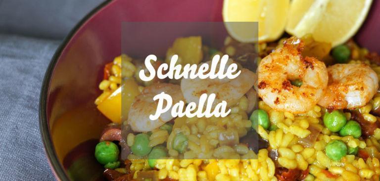 Schnelle Paella mit Garnelen » Caros Küche