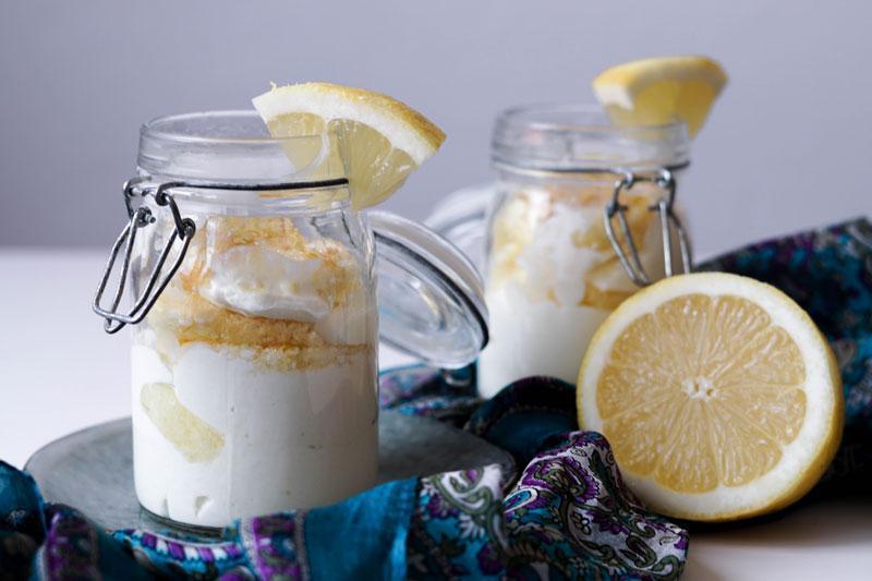 Dessert im Glas mit Zitrone & Mascarpone