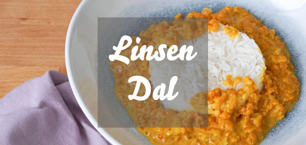 Rezept für veganes Linsen Dal mit Kokosmilch