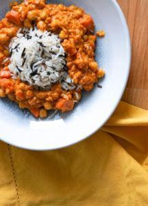 Karotten-Kichererbsen-Curry mit Linsen