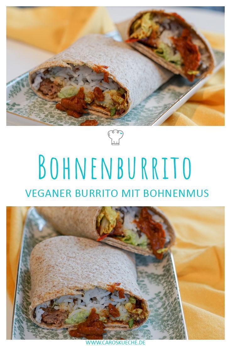 Veganer Burrito mit Bohnenpaste