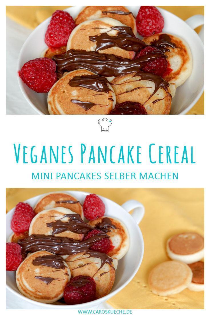 Veganes Pancake Cereal » Rezept für Mini-Pancakes