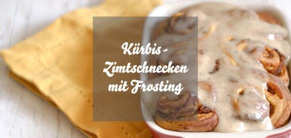 Kürbis-Zimtschnecken mit Frischkäsefrosting