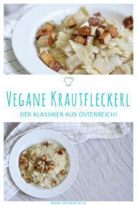 Vegane Krautfleckerl » Klassiker aus Österreich mit Nudeln und Weißkohl