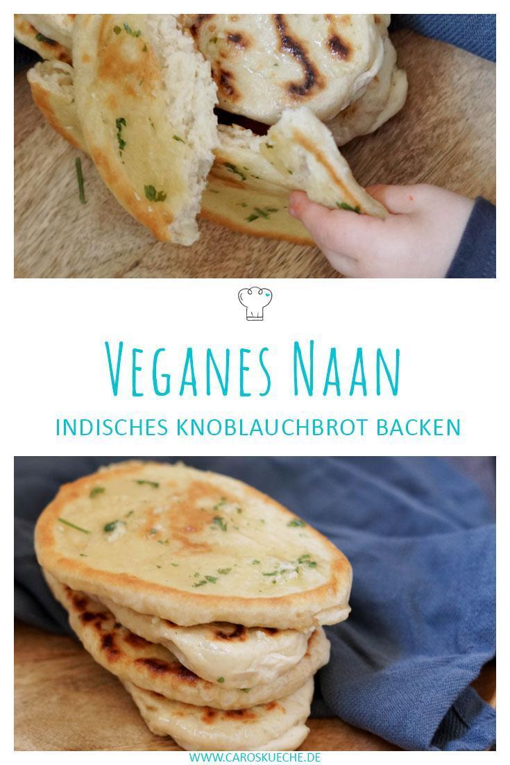 Veganes Knoblauch-Naan » Rezept für einfaches Naanbrot