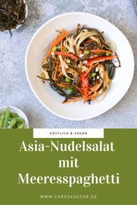 Asia-Nudelsalat mit Meeresspaghetti: Veganer Nudelsalat