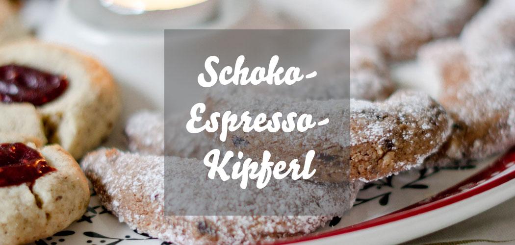 Schoko-Espresso-Kipferl Weihnachtsplätzchen