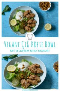 Vegane Cig Köfte als türkische Bowl