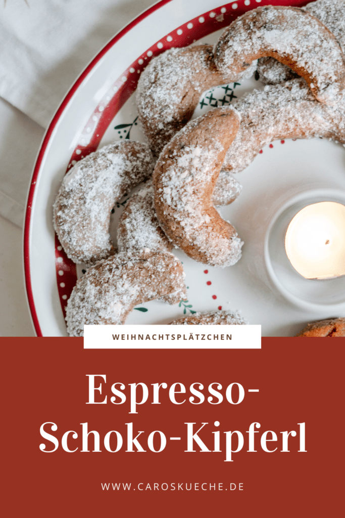 Espresso-Schoko-Kipferl Weihnachtsplätzchen