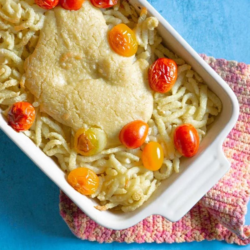 Baked Hummus Spätzle » Caros Küche