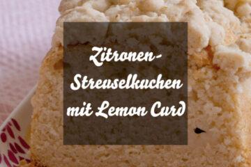Veganer Zitronenstreusel mit Lemon Curd